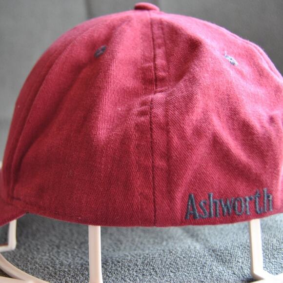 Ashworth Red & Black Golfer Hat w/ Adjustable Strap - Picture 2 of 6
